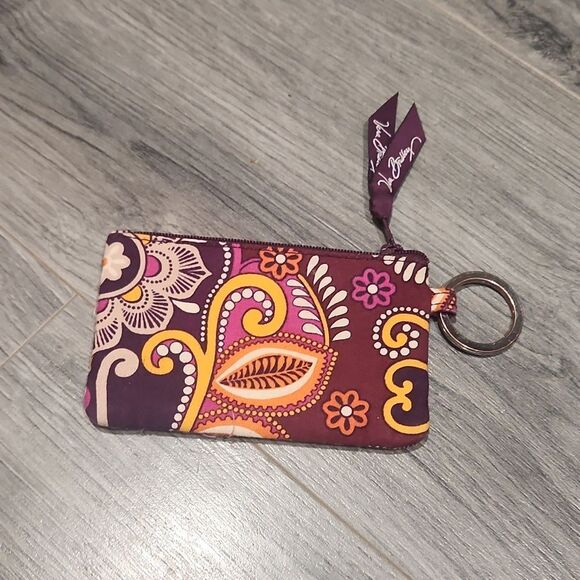 Vera Bradley Safari Sunset Quilted Mini Keychain Wallet - Picture 3 of 4